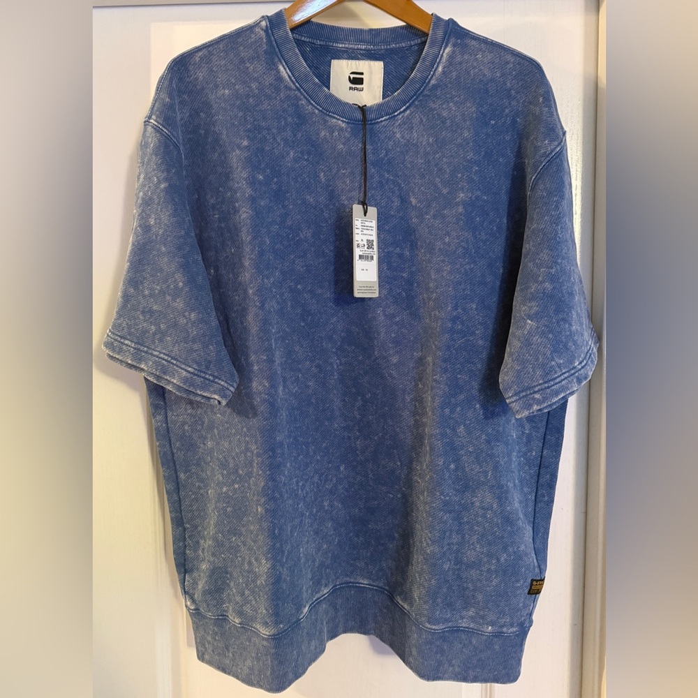 G-Star Raw Blue Short Sleeve sweatshirt size XL